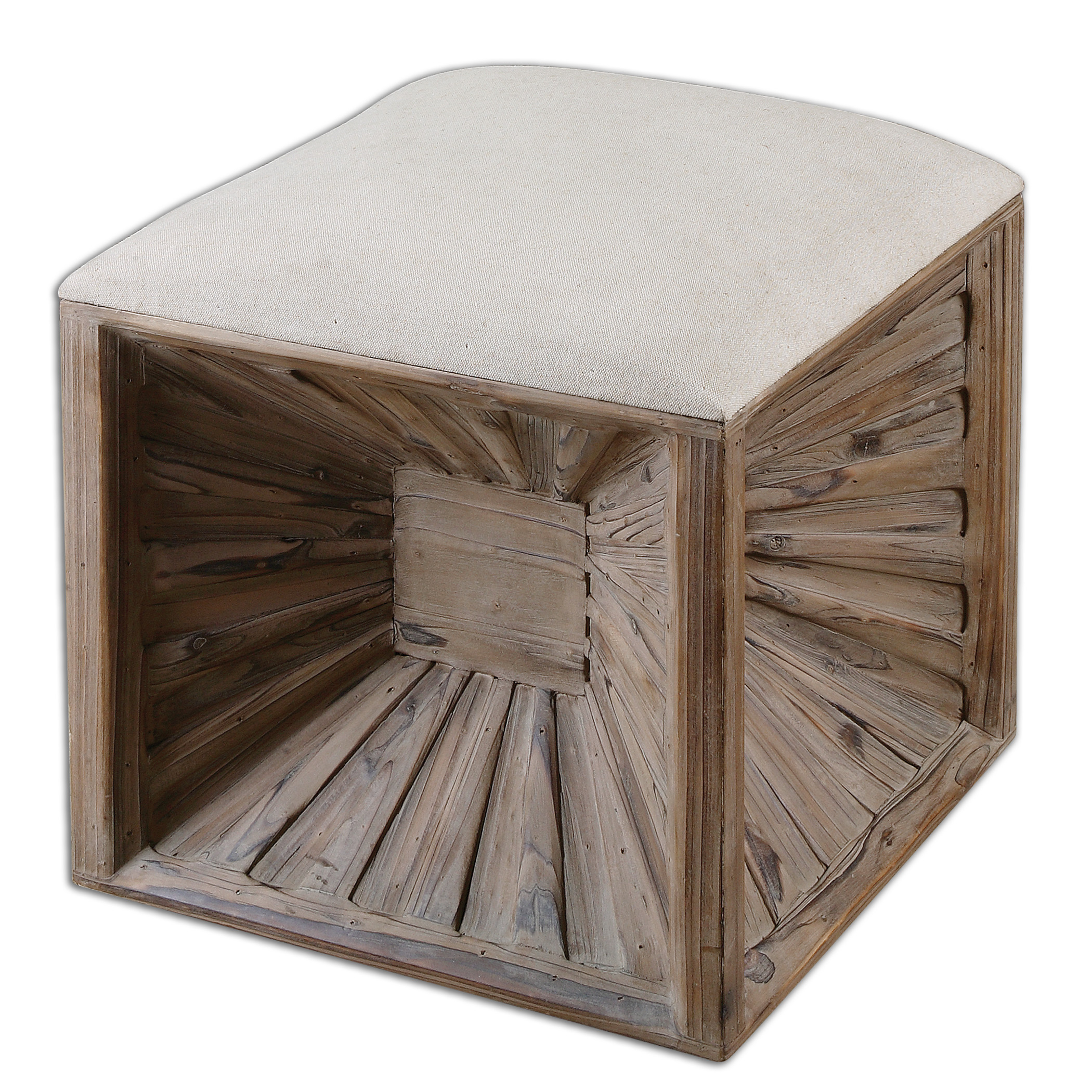 Picture of JIA WOODEN OTTOMAN